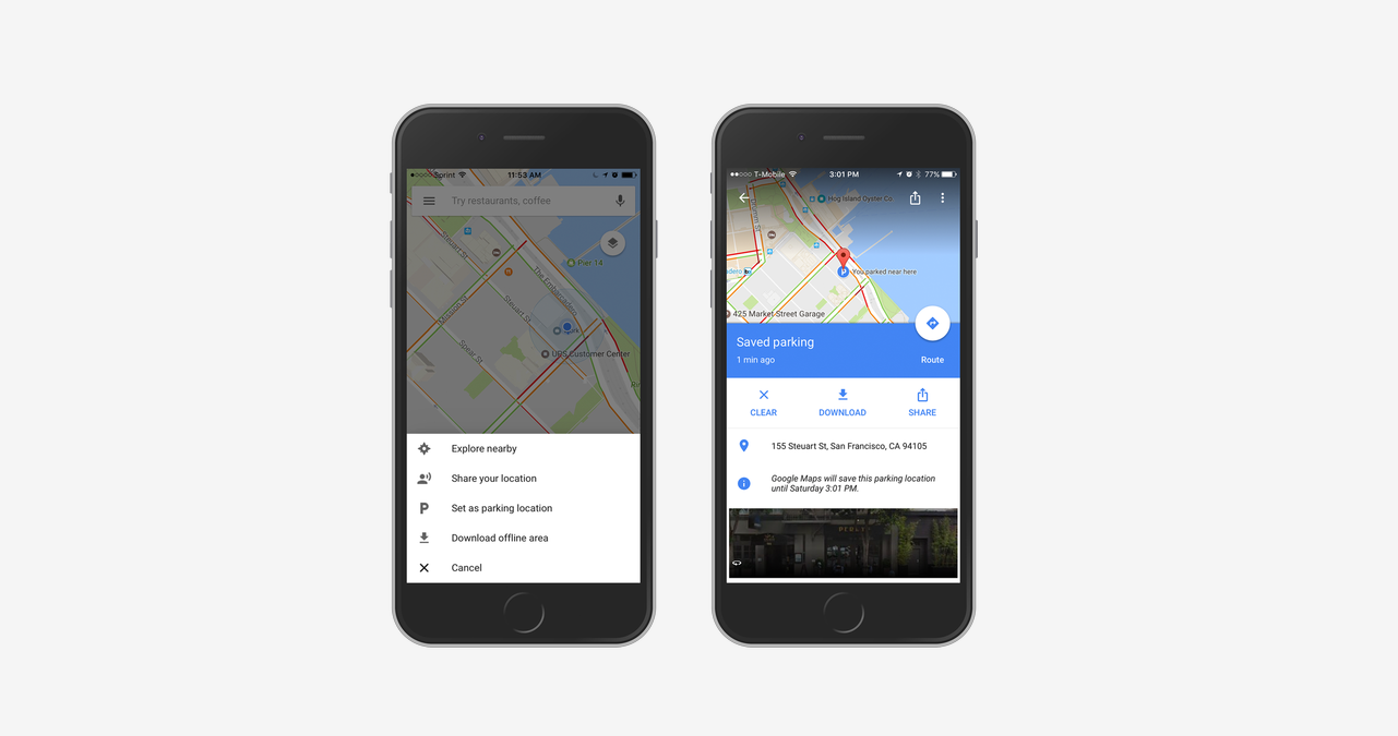 Новая функция Google Maps доступна для устройств на Android и iOS. Фото: Google