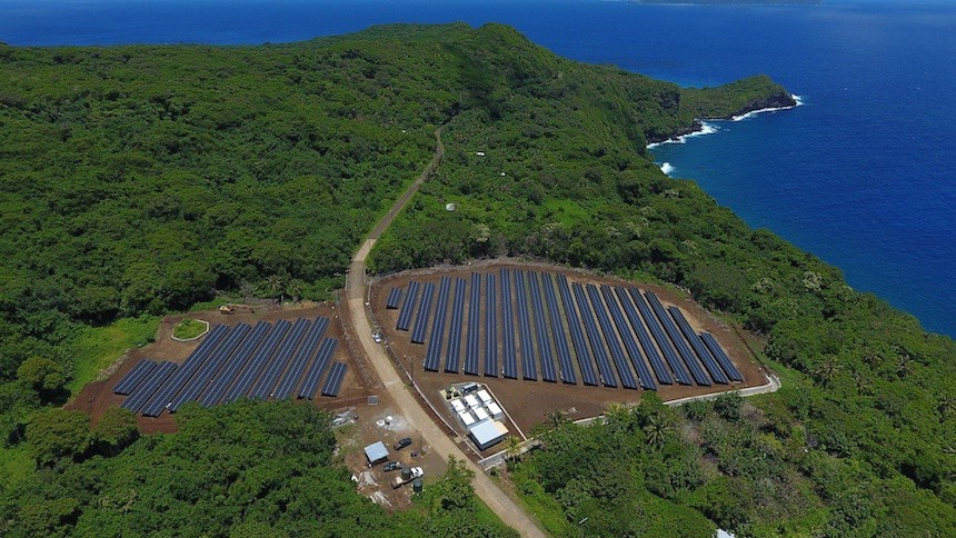 Сеть Tau Microgrid на острове Тау. Источник - SolarCity