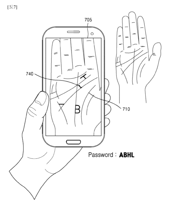 Согласно концепту Samsung, именно так смартфон будет намекать пользователю забытый пароль