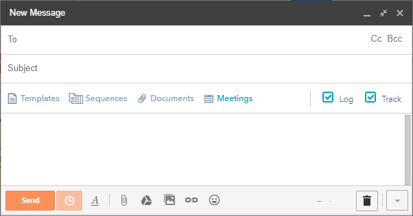 Tänu Hubspotile on Gmaili emaili kirjutamise aknal rohkem funktsioone